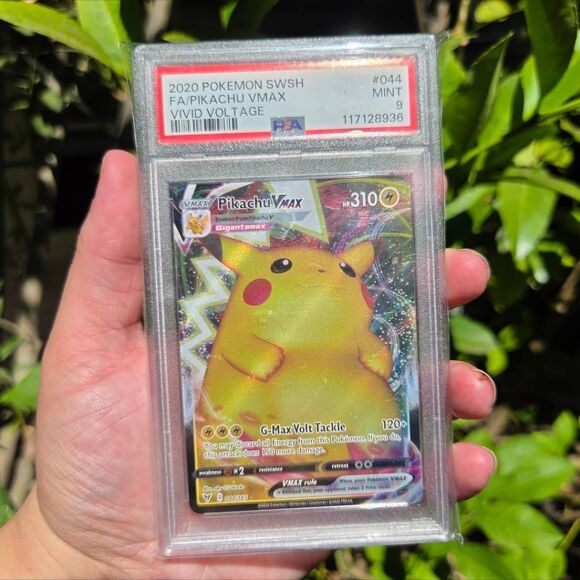 Pikachu #044 PSA 9 ‒ Vivid Voltage ‒ SWSH Mint Full Art Holofoil. - Picture 2 of 5